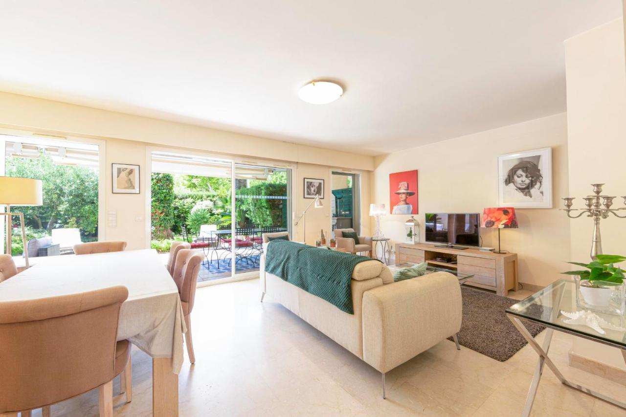 Apartment 2 Bedrooms2 Bathroomsdouble Terrace & Garden In Palm Beach Area Cannes Zewnętrze zdjęcie
